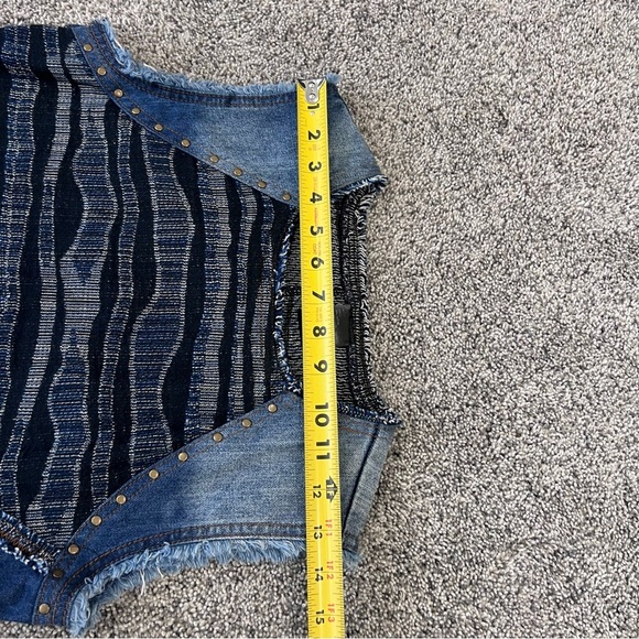 Desigual Vest Cherise Denim Medium Wash Mini Dress Side Zip Women’s EUR 38 US 8 - Picture 9 of 12